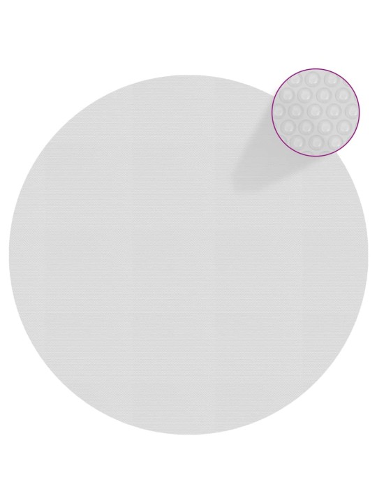 Plovoucí PE solární plachta na bazén 527 cm šedá