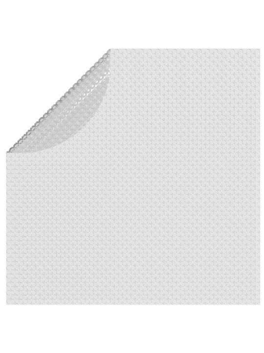 Plovoucí PE solární plachta na bazén 527 cm šedá