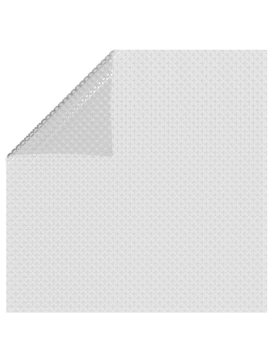 Plovoucí PE solární plachta na bazén 450 x 220 cm šedá