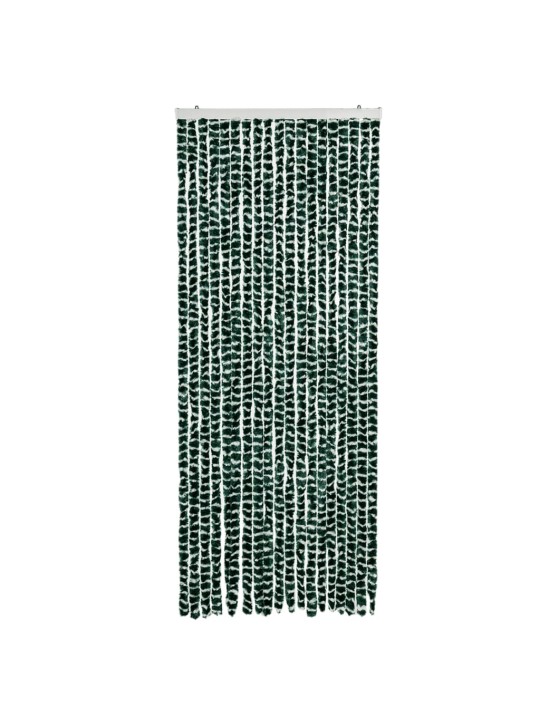 Závěs proti hmyzu zeleno-bílý 56 x 185 cm Chenille
