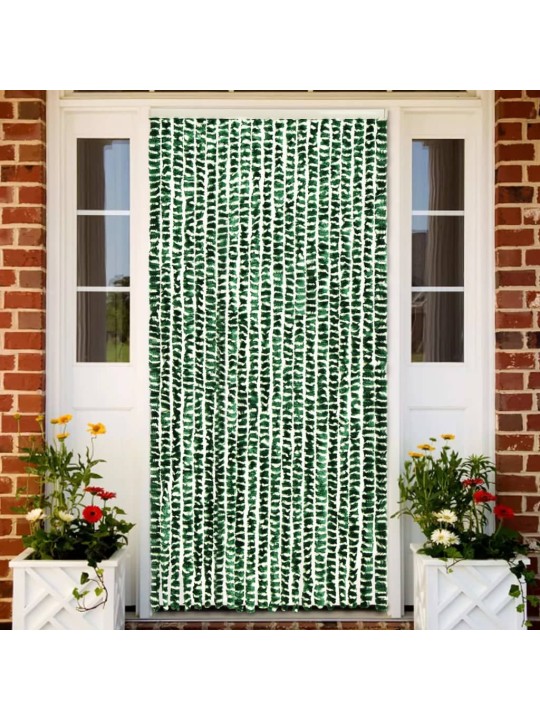 Závěs proti hmyzu zeleno-bílý 90 x 220 cm Chenille