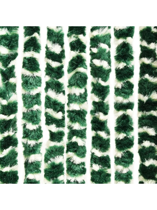 Závěs proti hmyzu zeleno-bílý 100 x 220 cm Chenille