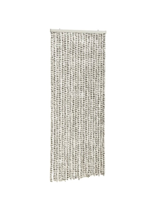 Závěs proti hmyzu světle a tmavě šedý 56 x 185 cm Chenille