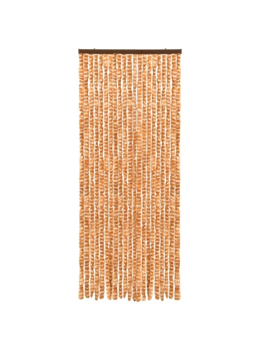 Závěs proti hmyzu okrovo-bílý 56 x 185 cm Chenille