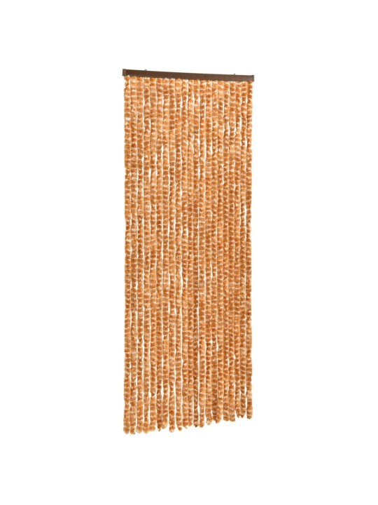 Závěs proti hmyzu okrovo-bílý 56 x 185 cm Chenille