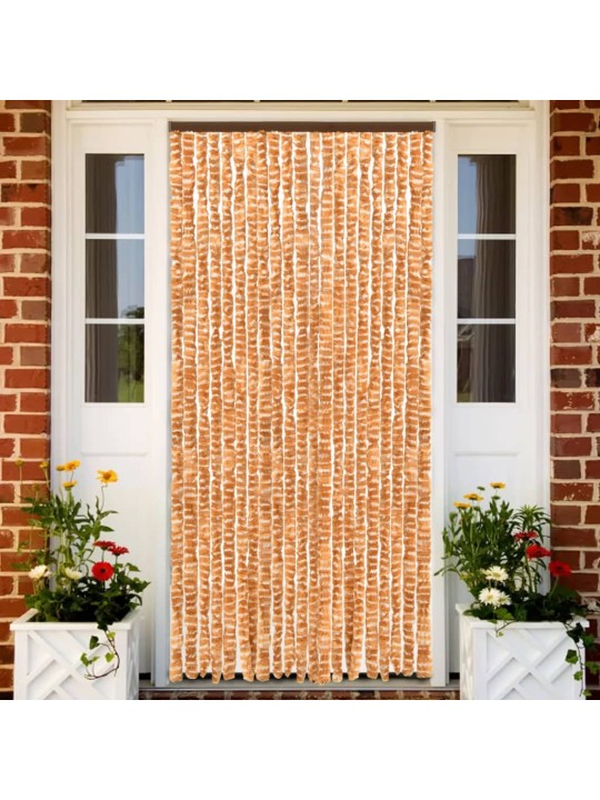 Závěs proti hmyzu okrovo-bílý 90 x 220 cm Chenille