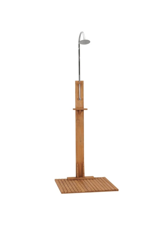 Zahradní sprcha 75 x 75 x 210 cm masivní teakové dřevo