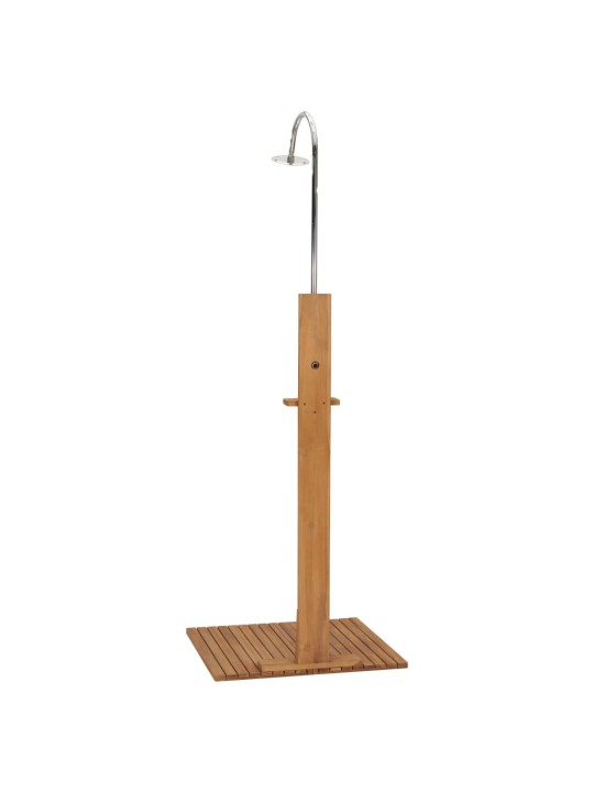 Zahradní sprcha 75 x 75 x 210 cm masivní teakové dřevo