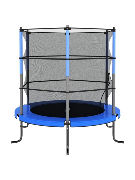 Trampolína s bezpečnostní sítí kulatá 140 x 160 cm modrá