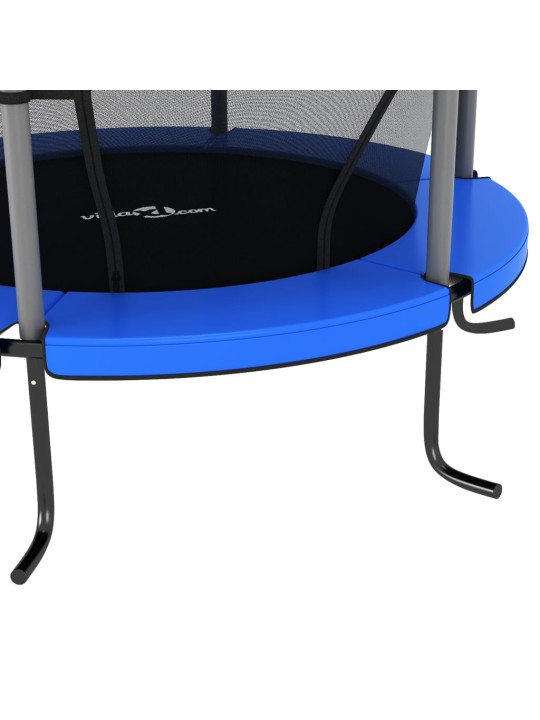 Trampolína s bezpečnostní sítí kulatá 140 x 160 cm modrá