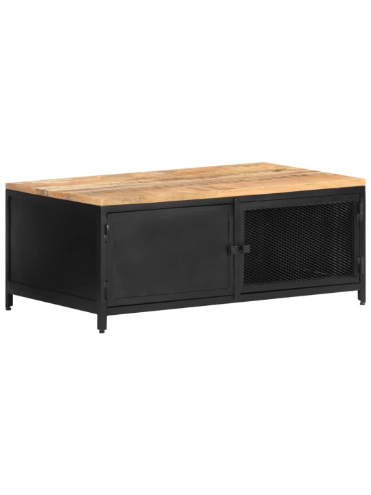 Konferenční stolek 90 x 50 x 37 cm masivní hrubý mangovník