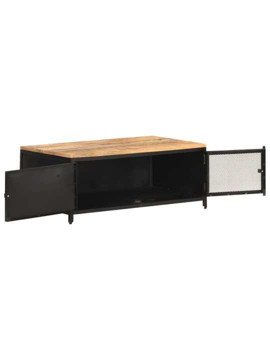 Konferenční stolek 90 x 50 x 37 cm masivní hrubý mangovník
