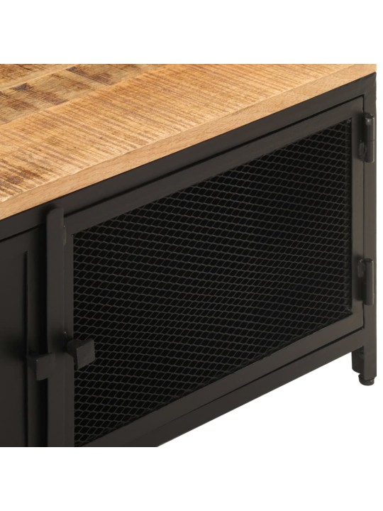 Konferenční stolek 90 x 50 x 37 cm masivní hrubý mangovník