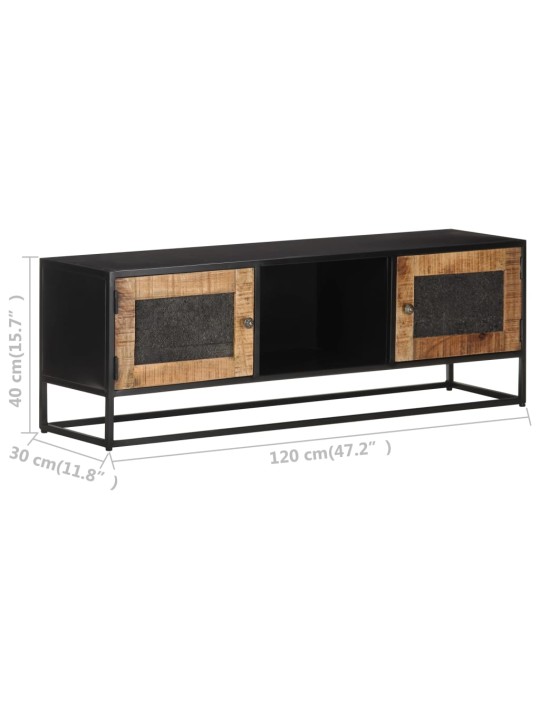 Tv stolek 120 x 30 x 40 cm hrubé mangovníkové dřevo