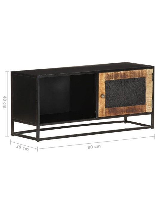 TV stolek 90 x 30 x 40 cm hrubé mangovníkové dřevo