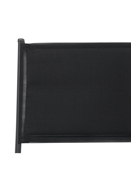 Skládací zahradní židle 2 ks ocel a textilen