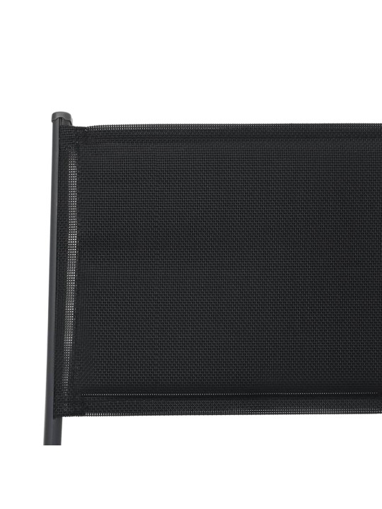 Skládací zahradní židle 4 ks ocel a textilen