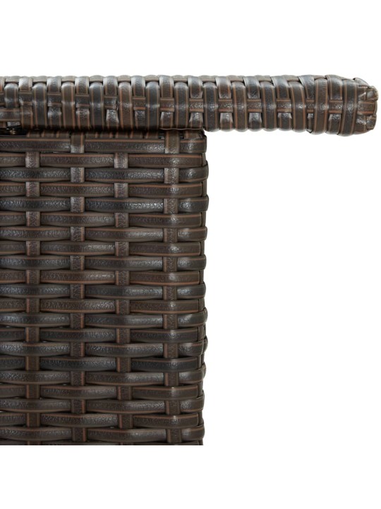 Zahradní barový stůl hnědý 120 x 55 x 110 cm polyratan