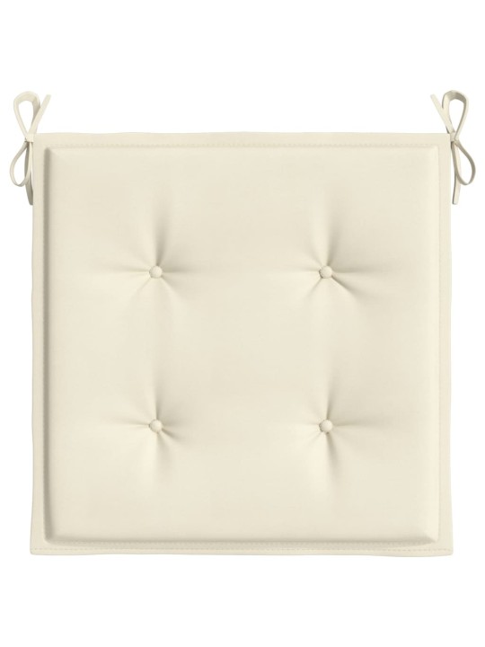 Podušky na zahradní židli 6 ks krémové 40x40x4 cm látka oxford