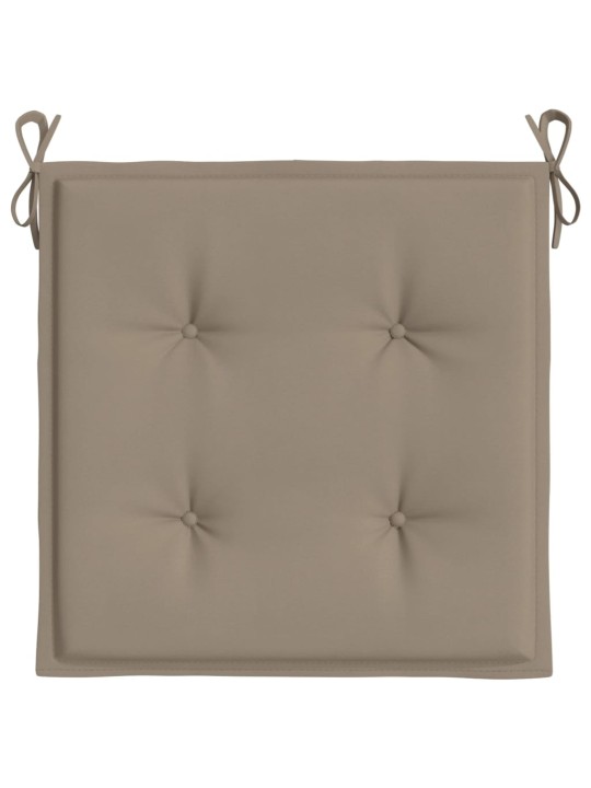 Podušky na zahradní židli 2 ks taupe 40x40x4 cm látka oxford