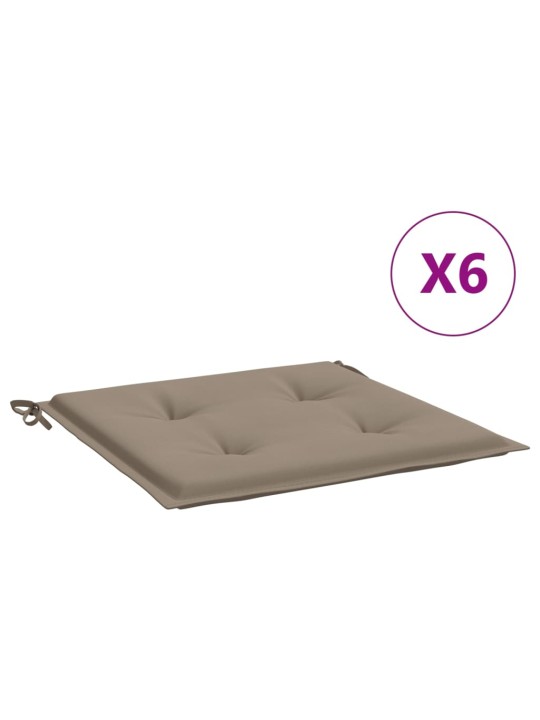 Podušky na zahradní židli 2 ks taupe 40x40x4 cm látka oxford