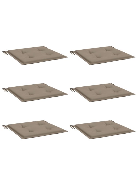 Podušky na zahradní židli 2 ks taupe 40x40x4 cm látka oxford