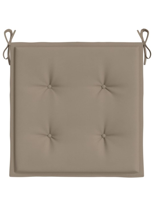 Podušky na zahradní židli 2 ks taupe 40x40x4 cm látka oxford