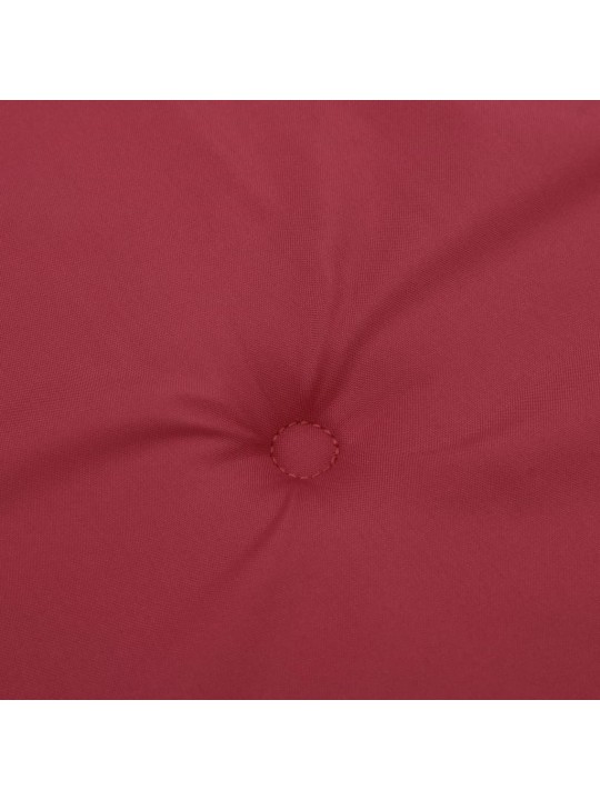 Podušky na zahradní židli 6 ks vínové 40x40x4 cm látka oxford