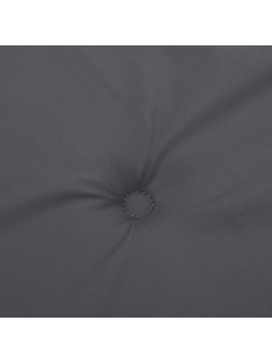 Podušky na zahradní židli 4 ks antracitové 50x50x4 cm oxford