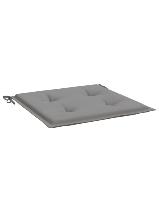 Podušky na zahradní židli 6 ks šedé 50 x 50 x 3 cm látka oxford