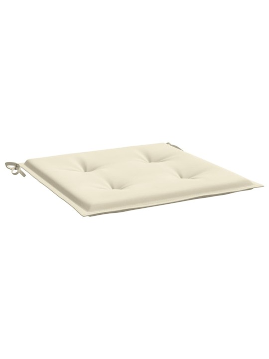 Podušky na zahradní židli 4 ks krémové 50x50x3 cm látka oxford