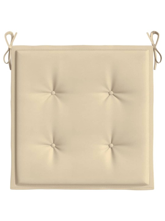 Podušky na zahradní židli 4 ks béžové 50x50x4 cm látka oxford