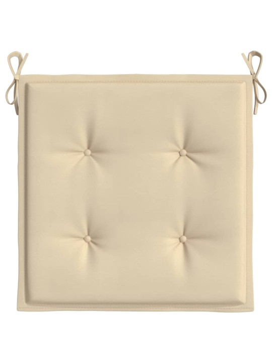 Podušky na zahradní židli 6 ks béžové 50x50x4 cm látka oxford