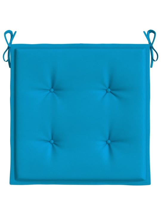 Podušky na zahradní židli 4 ks modré 50x50x3 cm látka oxford