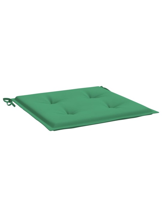 Podušky na zahradní židli 4 ks zelené 50x50x3 cm látka oxford