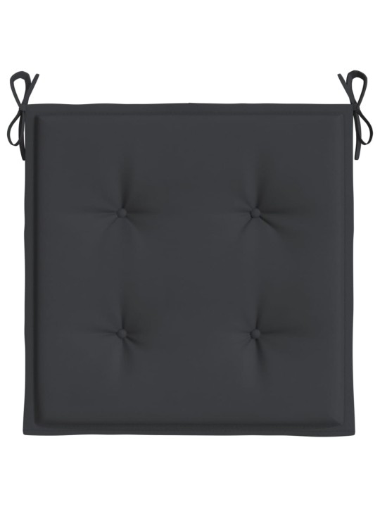 Podušky na zahradní židli 6 ks černé 50x50x3 cm látka oxford