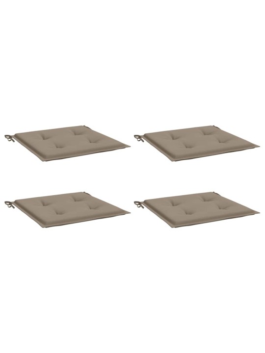 Podušky na zahradní židli 4 ks taupe 50x50x4 cm látka oxford