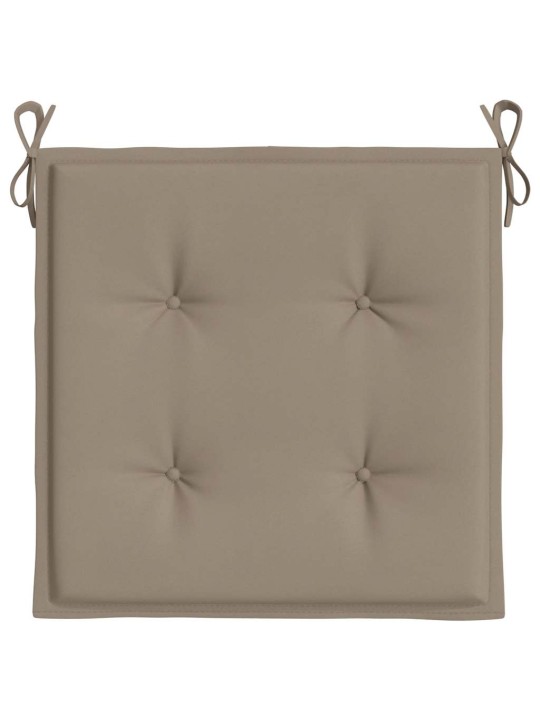 Podušky na zahradní židli 4 ks taupe 50x50x4 cm látka oxford