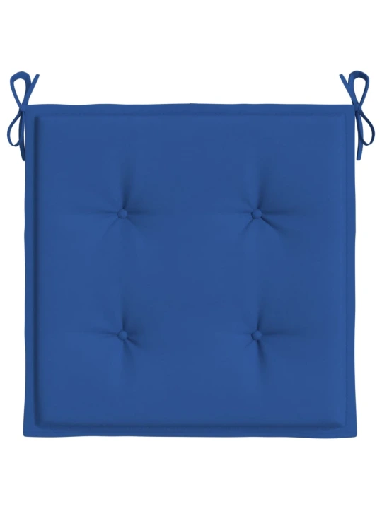 Podušky na zahradní židli 6 ks královsky modré 50x50x3cm oxford