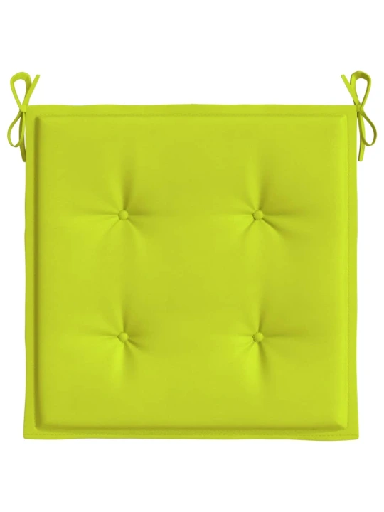 Podušky na zahradní židli 6 ks jasně zelené 50x50x3 cm oxford