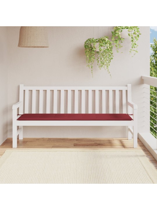 Poduška na zahradní lavici vínová 180x50x3 cm oxfordská látka
