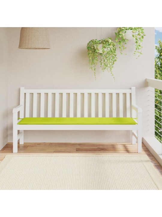 Poduška na zahradní lavici jasně zelená 180x50x3cm látka oxford