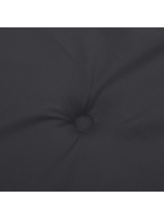 Podušky na židli vysoké opěradlo 6 ks černé 120x50x3 cm textil