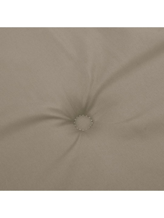 Podušky na židli nízké opěradlo 6 ks taupe 100x50x3 cm oxford