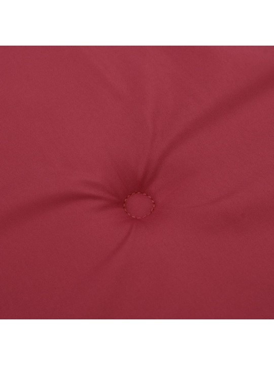 Podušky na židli nízké opěradlo 6 ks vínové 100x50x3 cm oxford