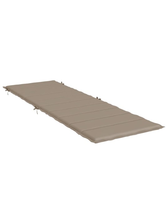 Poduška na lehátko taupe 186x58x4 cm oxfordská látka