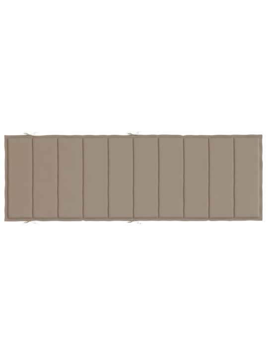 Poduška na lehátko taupe 186x58x4 cm oxfordská látka