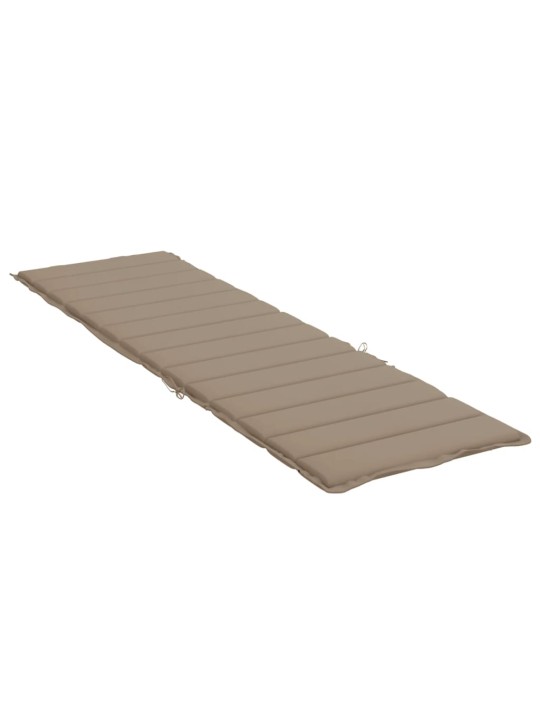 Poduška na lehátko taupe 200 x 50 x 3 cm oxfordská látka