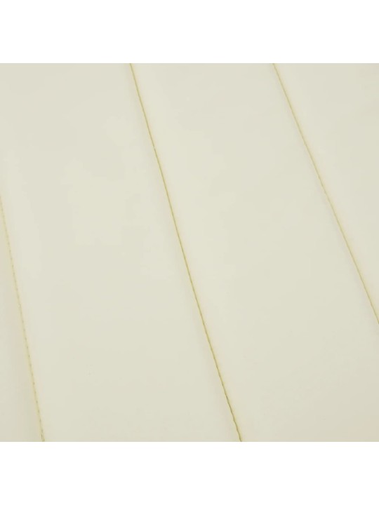 Poduška na lehátko krémová 200 x 60 x 3 cm oxfordská látka