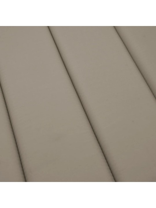 Poduška na lehátko taupe 200 x 60 x 3 cm oxfordská látka